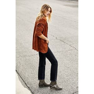 We The Free People Black Dakota Straight Leg Jeans